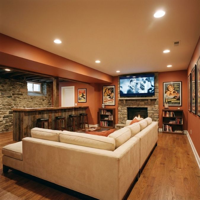 Complete basement remodeling service in Massachusetts
