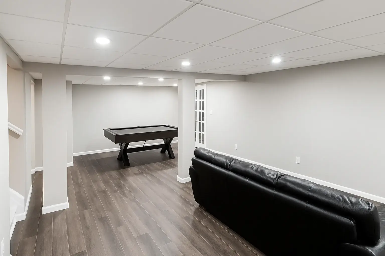 Drop ceiling lighting installation